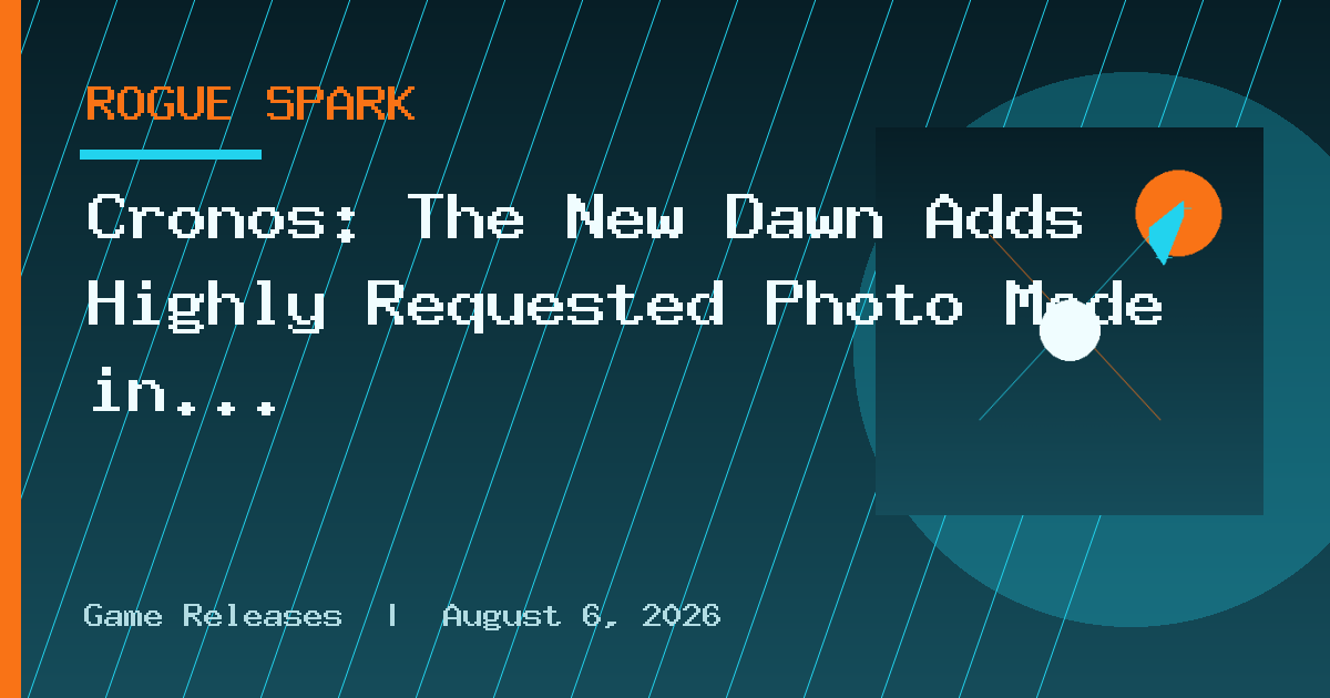 Cronos: The New Dawn Adds Highly Requested Photo Mode in New Update
