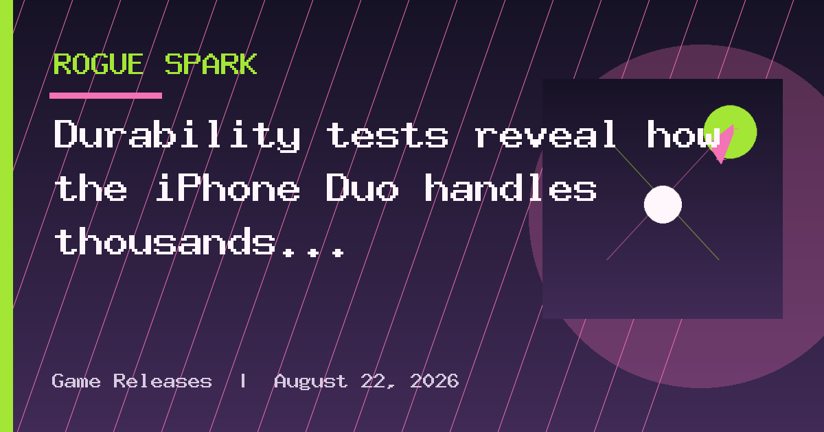 Durability tests reveal how the iPhone Duo handles thousands of continuous folds