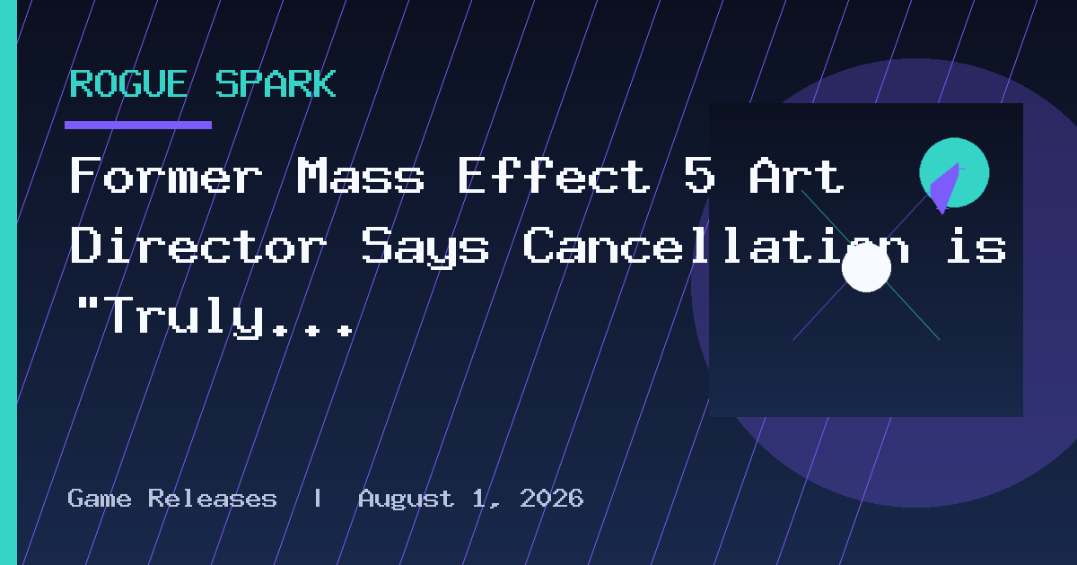 Former Mass Effect 5 Art Director Says Cancellation is “Truly Heartbreaking