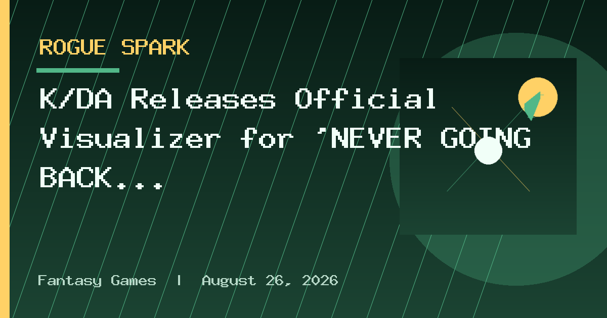 K/DA Releases Official Visualizer for 'NEVER GOING BACK