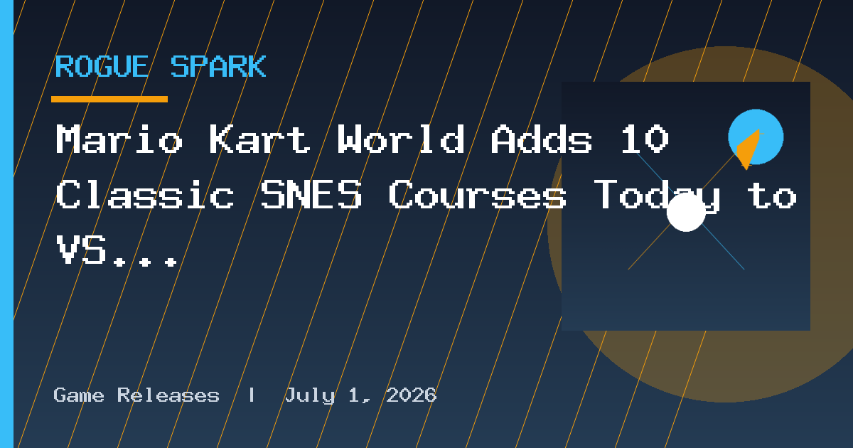 Mario Kart World Adds 10 Classic SNES Courses Today to VS Race