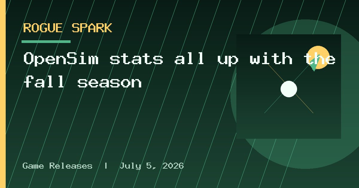 OpenSim stats all up with the fall season